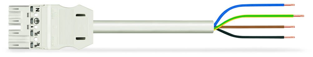 Wago Contact - Câble de raccordement précâblé Eca connecteur mâle/extrémité libre, blanc