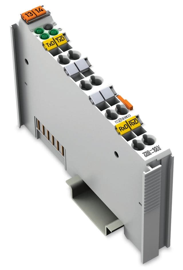 Wago Contact - Borne interface série TTY - Boucle de courant 20 mA - 9600/E/8/1