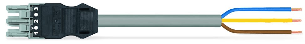 Wago Contact - Câble de raccordement précâblé Eca Connecteur femelle/extrémité libre, gris