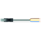 Wago Contact - Câble de raccordement précâblé Eca Connecteur mâle/extrémité libre, gris
