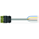 Wago Contact - Câble de raccordement précâblé Eca connecteur mâle/extrémité libre, vert clair