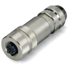 Wago Contact - Connecteur blindé - 8 pôles - Codage A - M12 mâle droit - Connexion vis