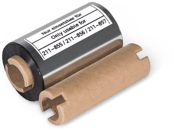 Wago Contact - Ruban encreur transfert thermique pour étiquette auto-protégée, noir, 57mm x 74m