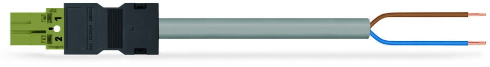 Wago Contact - Câble de raccordement précâblé Eca connecteur mâle/extrémité libre, vert clair