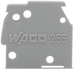 Wago Contact - Plaque d'extrémité encliquetable épaisseur 1 mm, noir