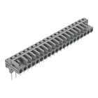 Wago Contact - Female connector for rail-mount terminal 0.6 x 1 mm pins Coudé, gris