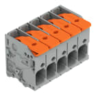 Wago Contact - Borne pour circuits imprimés Levier 6mm² pas7.5mm 5 pôles; noir