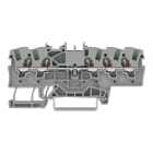 Wago Contact - Borne de passage pour 5 conducteurs avec ouverture de manip. 1,5mm², gris