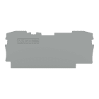 Wago Contact - TOPJOB®S : Plaque d'extrémité et intermédiaire 2C / Gris