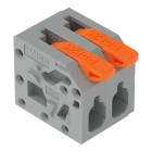 Wago Contact - Borne pour circuits imprimés Levier 2,5mm² pas 5mm 2 pôles; gris