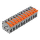 Wago Contact - Borne pour circuits imprimés Levier 2,5mm² pas 5mm 11 pôles; gris