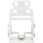 Wago Contact - Adaptateur de fixation pour bornes à 10 conducteurs Série 221 - 4mm²; blanc