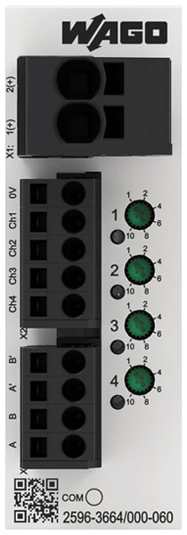 Wago Contact - Disjoncteur électronique 24 V DC - 4 canaux 1...10 A (Modbus RTU)