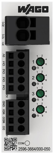 Wago Contact - Disjoncteur électronique 24 V DC - 4 canaux 1...10 A (Manchester)