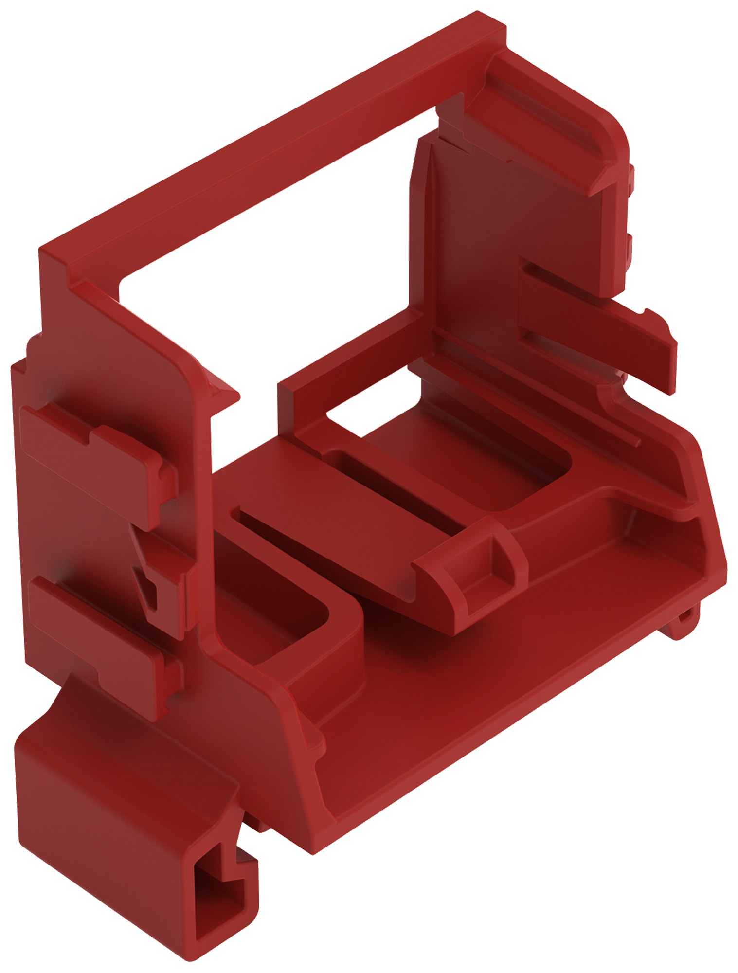 Wago Contact - Adaptateur de fixation pour bornes à 10 conducteurs Série 221 - 4mm²; rouge