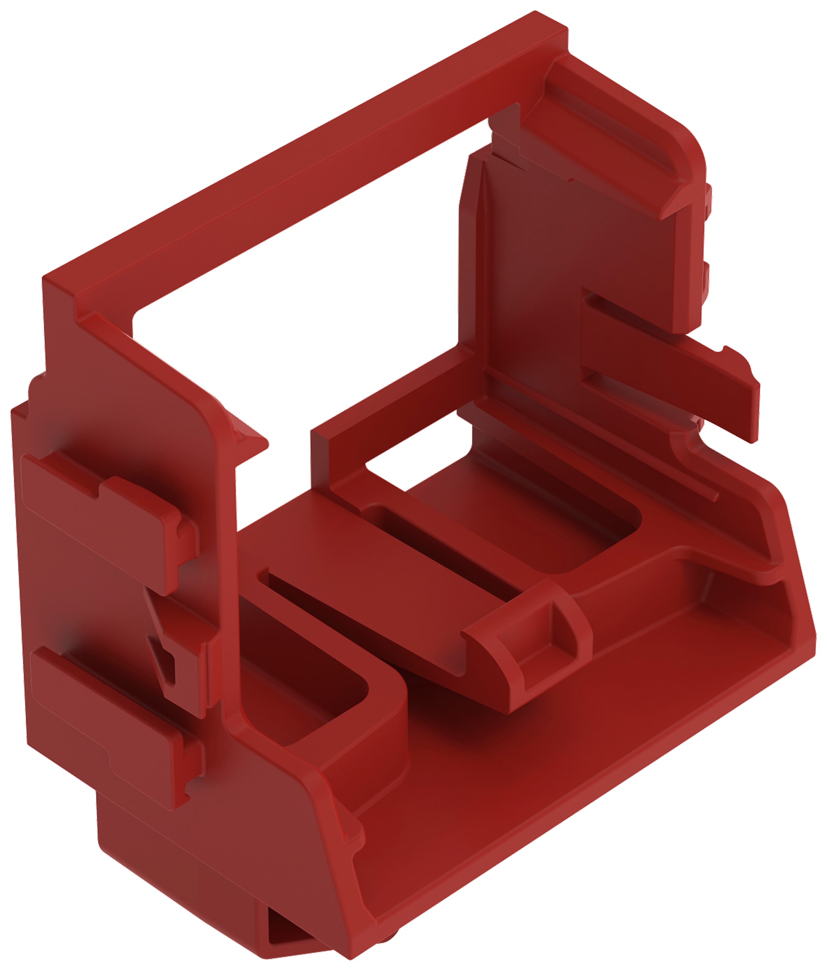 Wago Contact - Adaptateur de fixation pour bornes à 10 conducteurs Série 221 - 4 mm²; rouge
