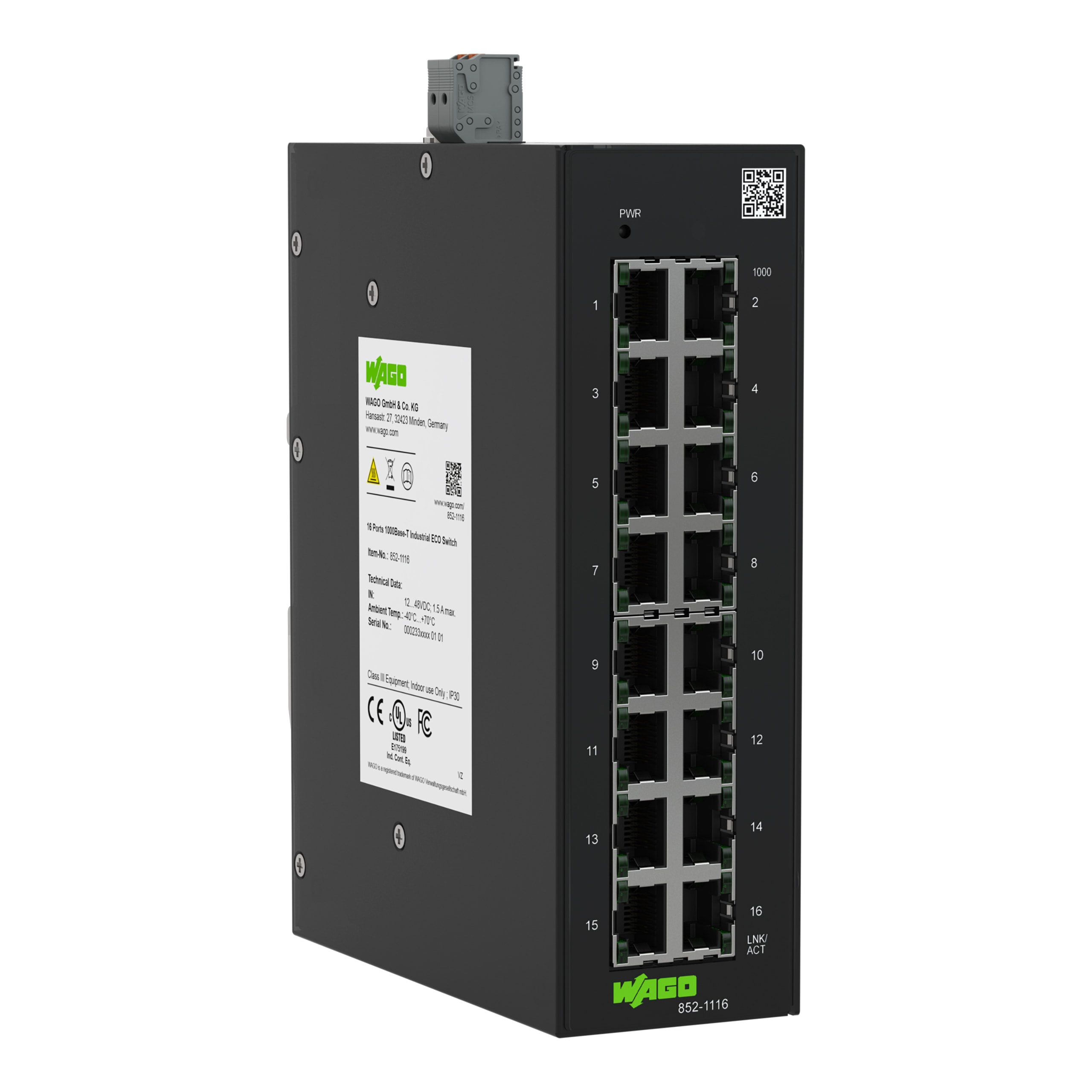 Wago Contact - Switch ETHERNET ECO 16 ports 1000Base-T