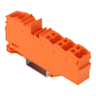 Wago Contact - Borne de distribution avec ouverture de manipulation 1x16 mm²  6x4 mm² orange