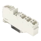 Wago Contact - Borne de distribution avec ouverture de manipulation 1x16 mm² 6x4 mm² blanc