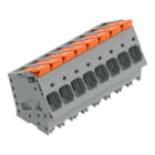 Wago Contact - Borne pour circuits imprimés Levier 16mm² pas 10mm 8 pôles; gris
