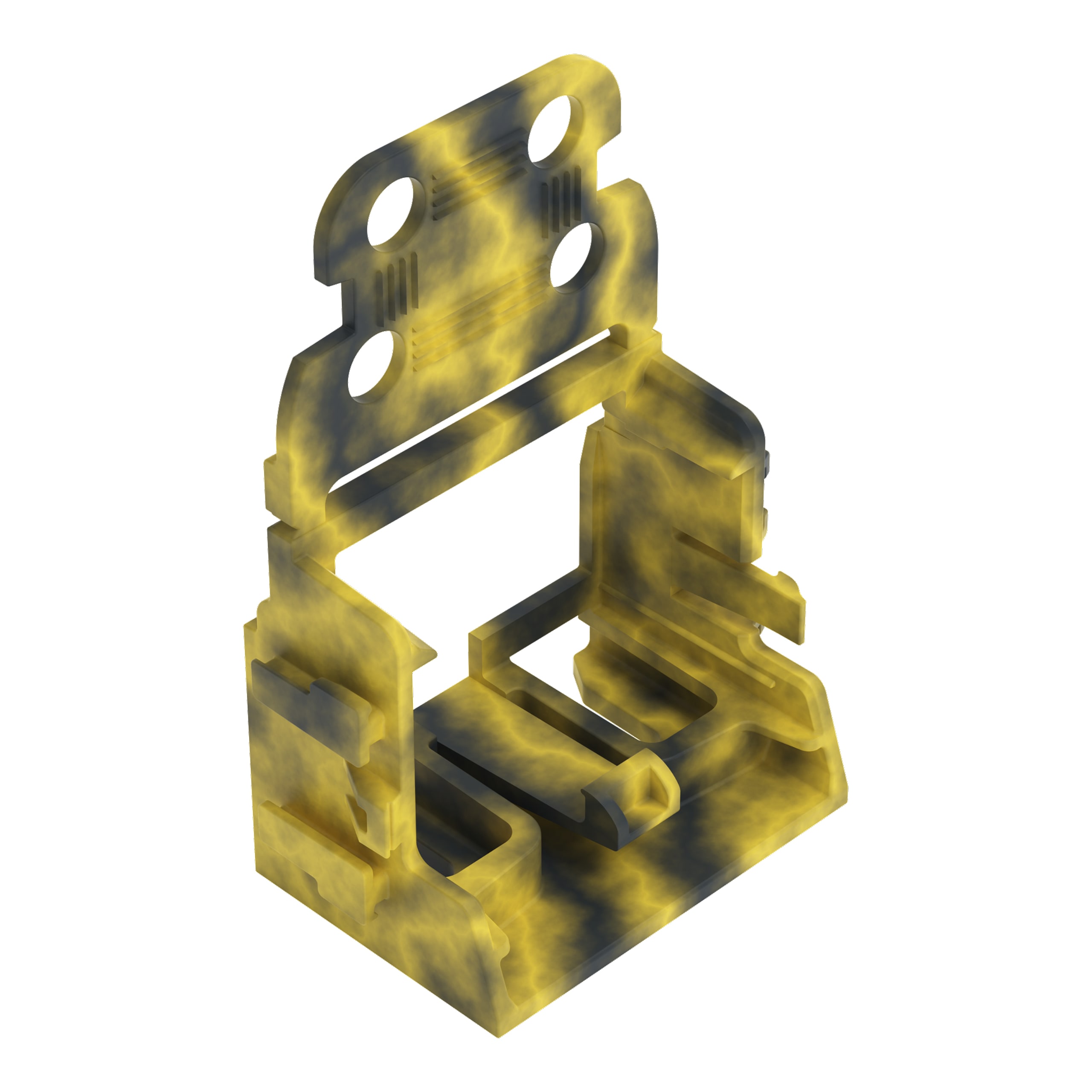 Wago Contact - Adaptateur de fixation pour bornes à 10 conducteurs Série 221 - 4mm²; gris-jaune