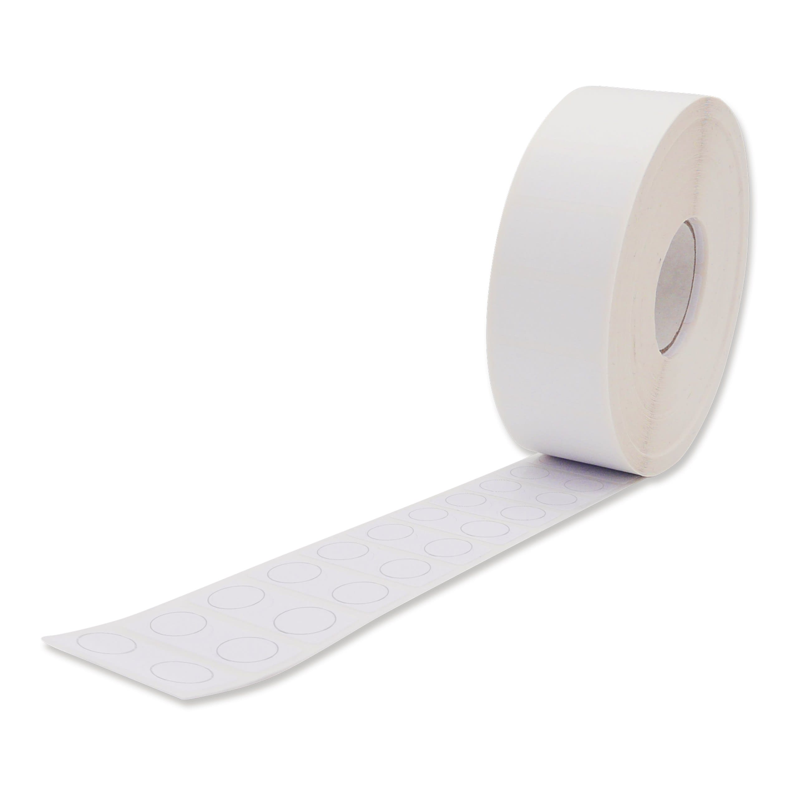 Wago Contact - Etiquettes polyester adhésives, rond, diam. 12,5mm, v/j, rouleau : 6000 pièces