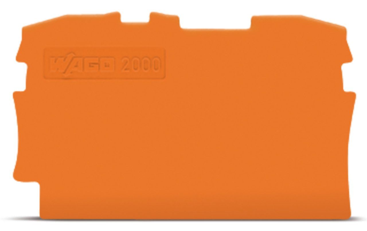 Wago Contact - TOPJOB'S Plaque d'extrémité et intermédiaire 2C / Orange