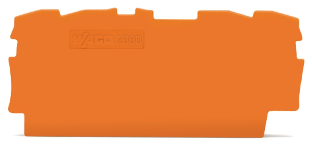 Wago Contact - TOPJOB'S Plaque d'extrémité et intermédiaire 4C / Orange