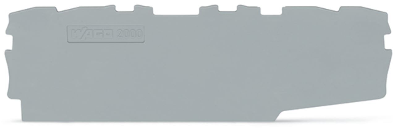 Wago Contact - Pl.d'extrem.et interm.0.7mm gris