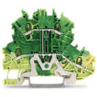 Wago Contact - TOPJOB'S Borne 2 étages pontés 1 (1,5) mm² / Vert-Jaune