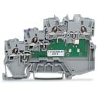 Wago Contact - Borne pour capteurs PNP, 3 conducteurs - LED - PE isolé Rail