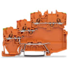 Wago Contact - Borne d'alimentation pour capteurs NPN 3 conducteurs - PE racc Rail