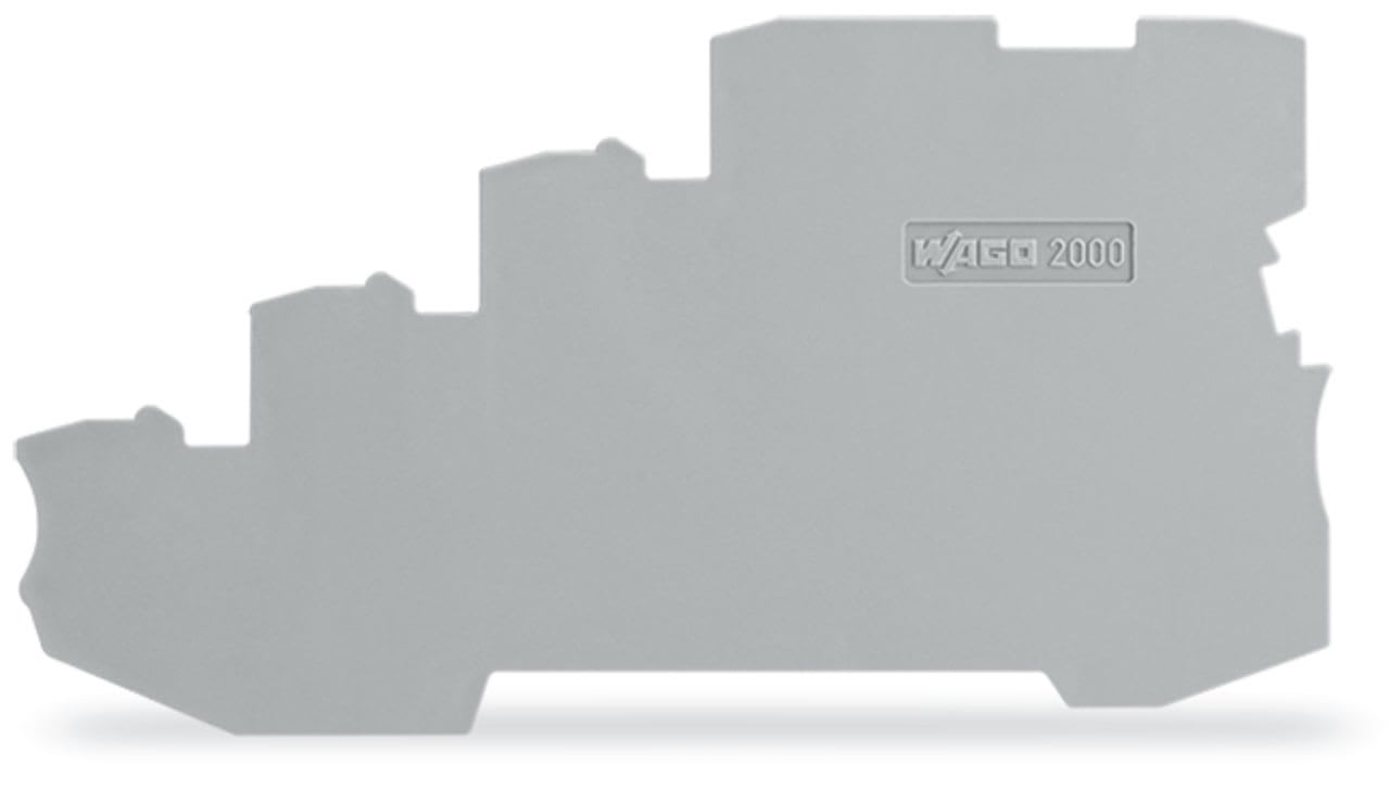 Wago Contact - Plaque d'extrémité et intermédiaire profil 4 conducteurs