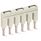 Wago Contact - TOPJOB'S Peigne de pontage enfichable 6 pôles / Rac. triangle / Isolé / Gris c