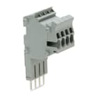 Wago Contact - TOPJOB'S Barrette de connecteurs modulaires 1,5 (2,5) mm² / 4 pôles / Gris