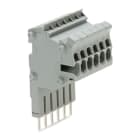 Wago Contact - TOPJOB'S Barrette de connecteurs modulaires 1,5 (2,5) mm² / 6 pôles / Gris
