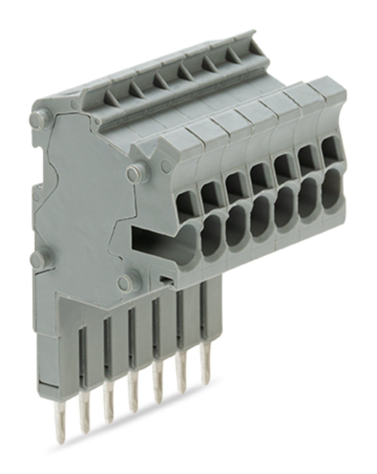 Wago Contact - TOPJOB'S Barrette de connecteurs modulaires 1,5 (2,5) mm² / 7 pôles / Gris