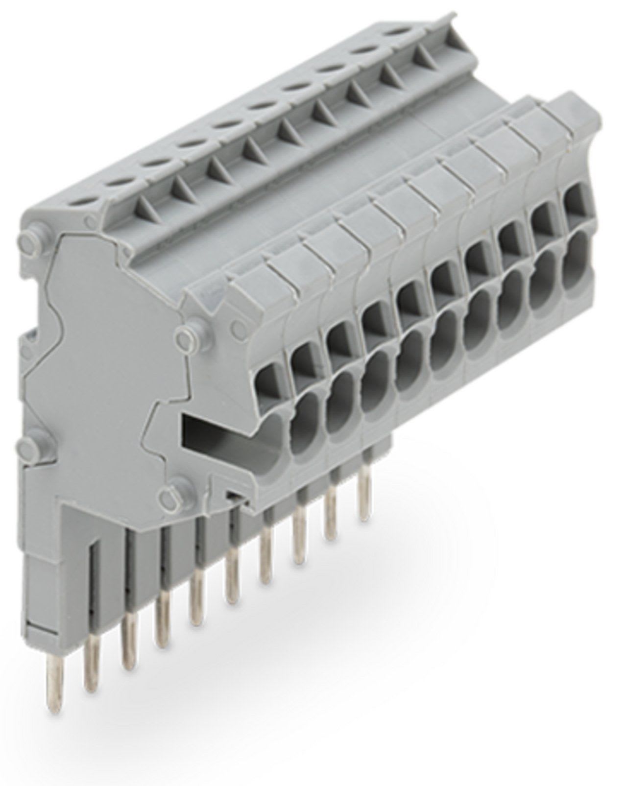 Wago Contact - TOPJOB'S Barrette de connecteurs modulaires 1,5 (2,5) mm² / 10 pôles / Gris