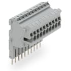 Wago Contact - TOPJOB'S Barrette de connecteurs modulaires 1,5 (2,5) mm² / 10 pôles / Gris
