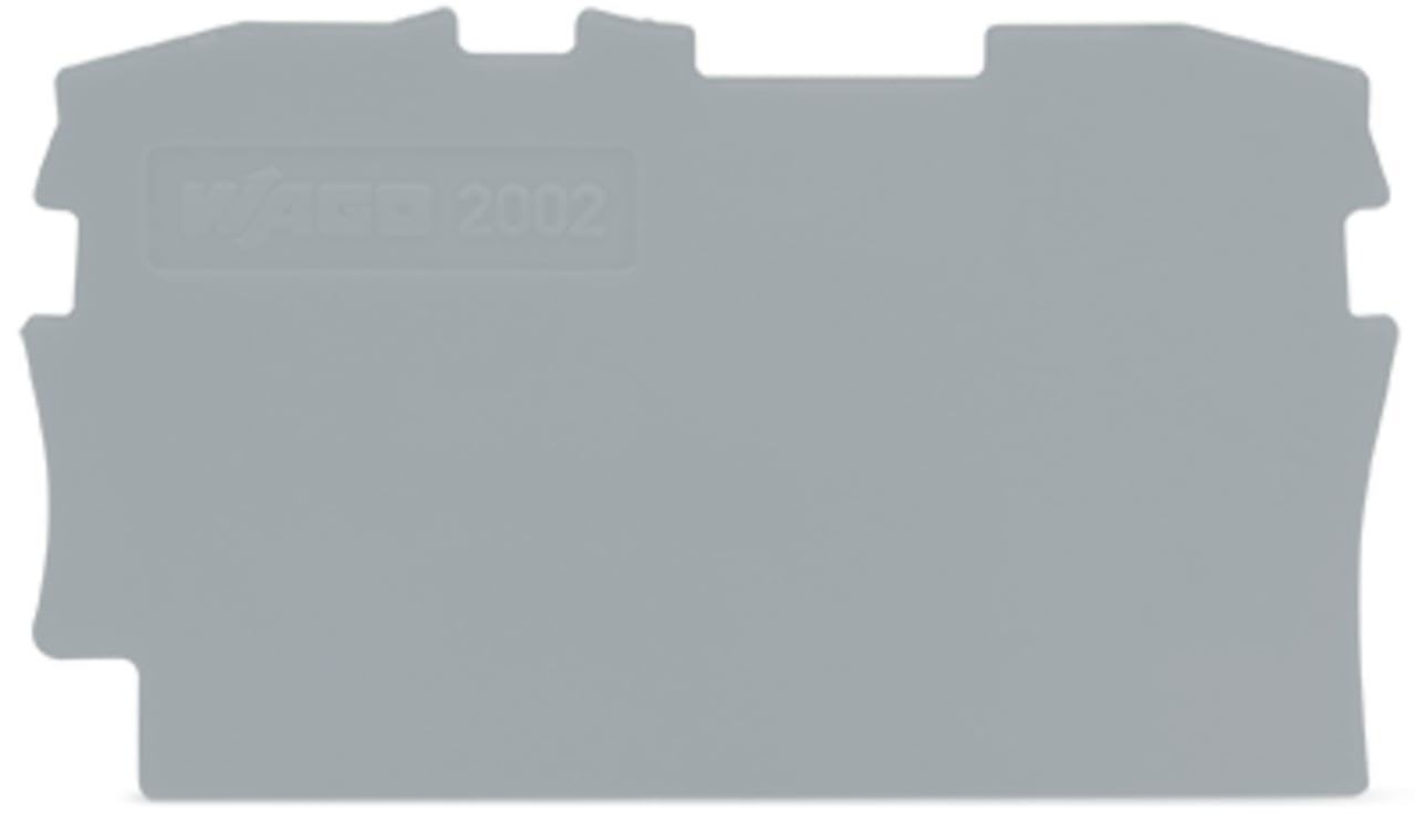 Wago Contact - TOPJOB'S Plaque d'extrémité et intermédiaire 2C / Gris