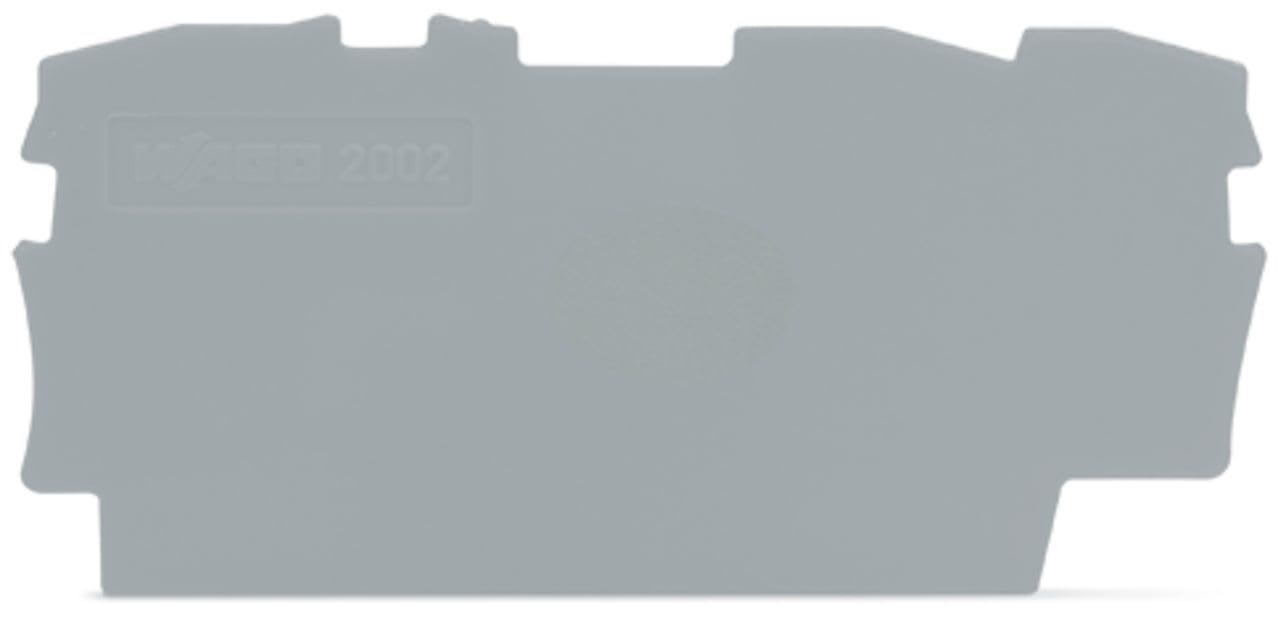 Wago Contact - TOPJOB'S Plaque d'extrémité et intermédiaire 3C / Gris