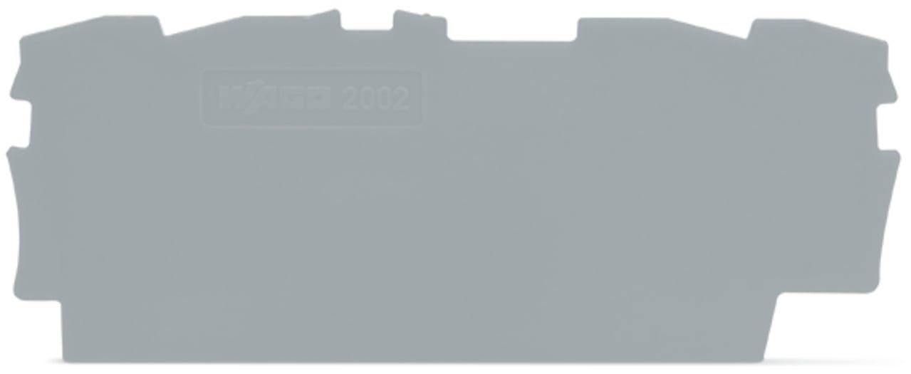 Wago Contact - TOPJOB'S Plaque d'extrémité et intermédiaire 4C / Gris