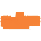 Wago Contact - Plaque d'extrémité et intermédiaire épaisseur 1 mm, orange