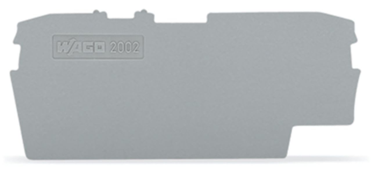 Wago Contact - TOPJOB'S Plaque d'extrémité et intermédiaire 2C / Gris