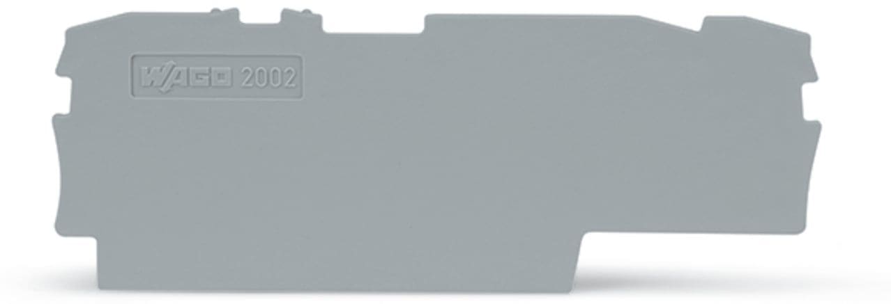 Wago Contact - TOPJOB'S Plaque d'extrémité et intermédiaire 3C / Gris