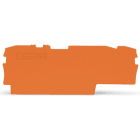 Wago Contact - Plaque d'extrémité et intermédiaire épaisseur 1 mm, orange