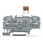 Wago Contact - Borne à fusible pour 2 conducteurs pour fusibles plats mini automobile, gris