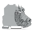 Wago Contact - Borne à deux étages gris