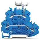 Wago Contact - TOPJOB'S Borne 2 étages 2,5 (4) mm² / Bleu-Bleu / Support