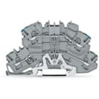 Wago Contact - Borne à deux étages Borne de protection/passage, gris